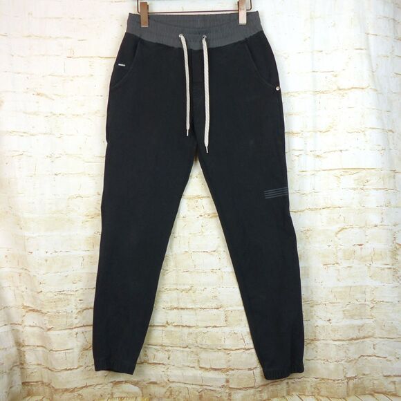 Vuori Joggers Mens S 26x28 Black Balboa Sweatpants Drawstring Performance V406 - Picture 5 of 15